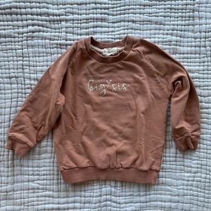 Girls “big sis” sweater